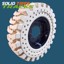 14.00-24 Non-Marking Solid Telehandler Tire with Rims - Severe Duty