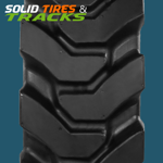 Set of 4 Solid Skid Steer Tires 10-16.5 - Standard Duty