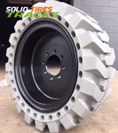 14-17.5 Solid Skid Steer Tire - Non Marking Gray