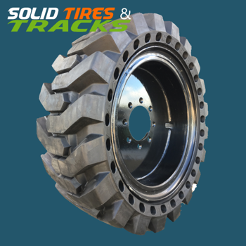 14x17.5 Telehandler Solid Tires with 8 bolt Rim